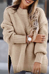 Round Neck Chunky Sweater