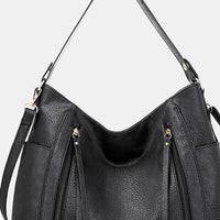 Textured Leather Tote Bag