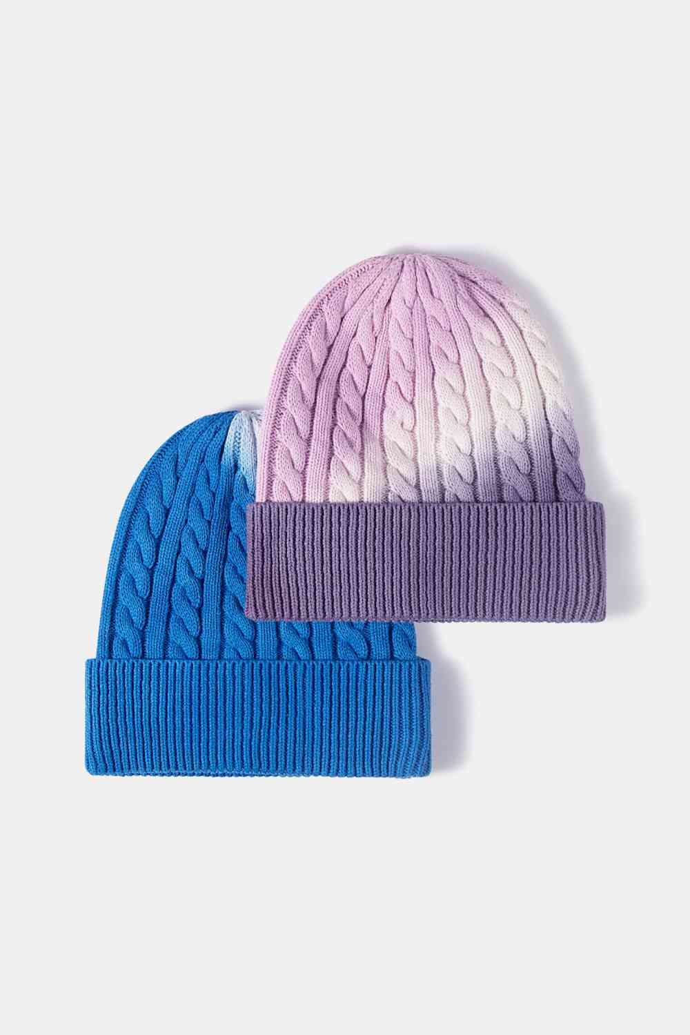 Tie-Dye Cable-Knit Beanie