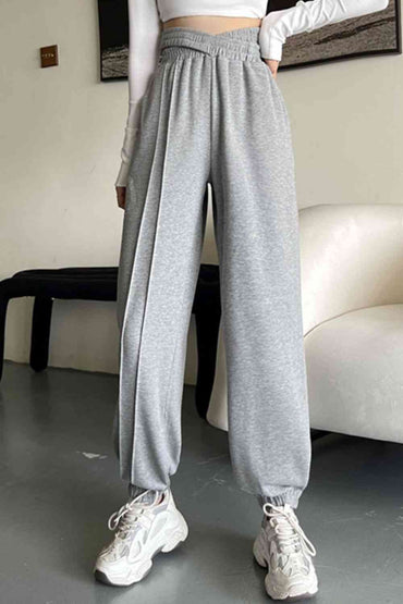 Crisscross Waist Sweatpants