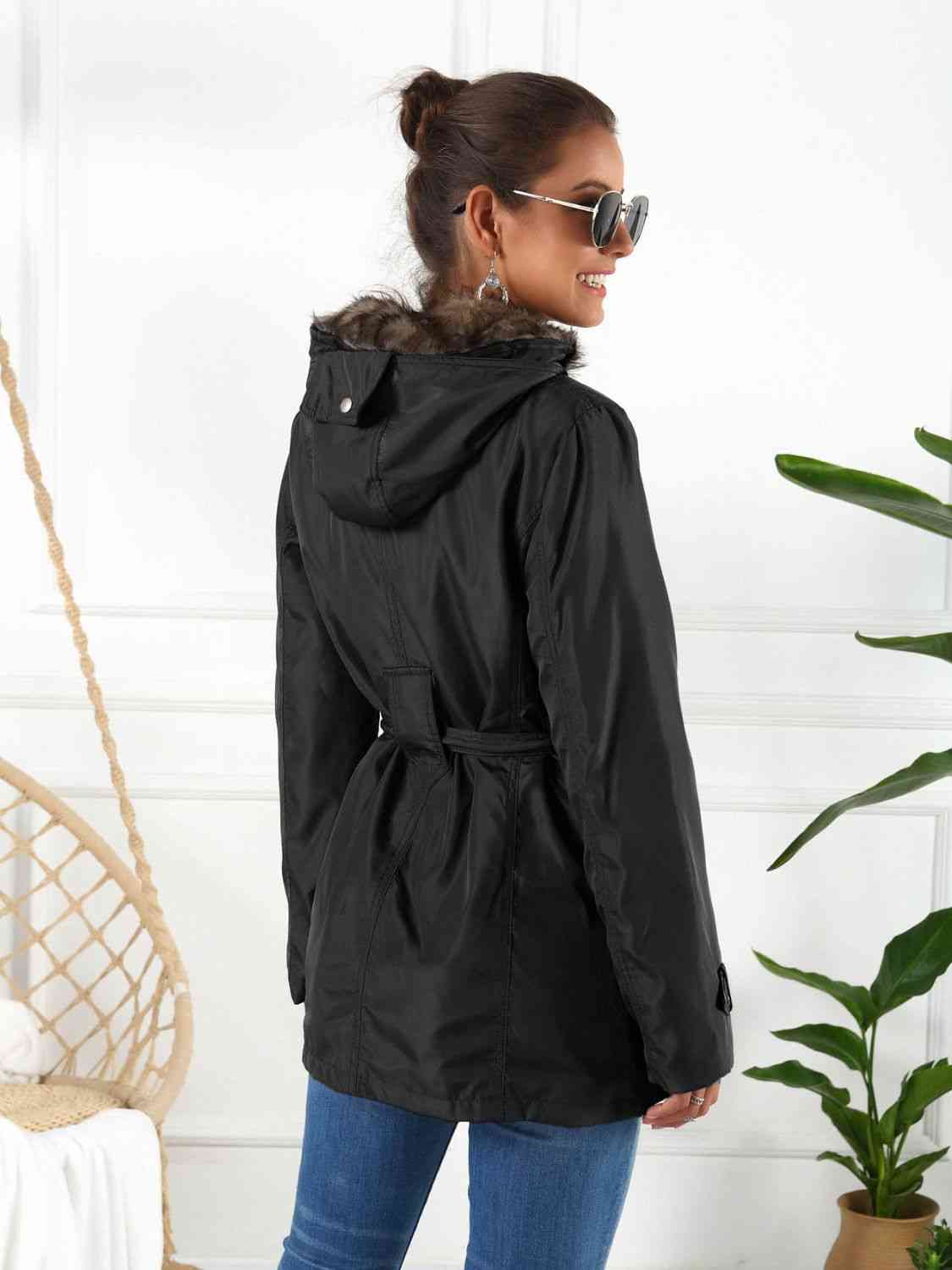 Hooded Jacket with Detachable Liner 3-Way Wear