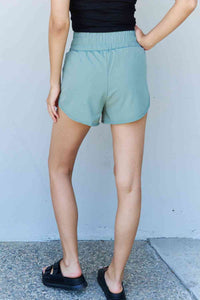 Stay Active High Waistband Shorts in Pastel Blue