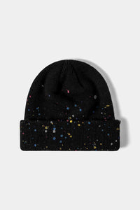 Confetti Rib-Knit Cuff Beanie