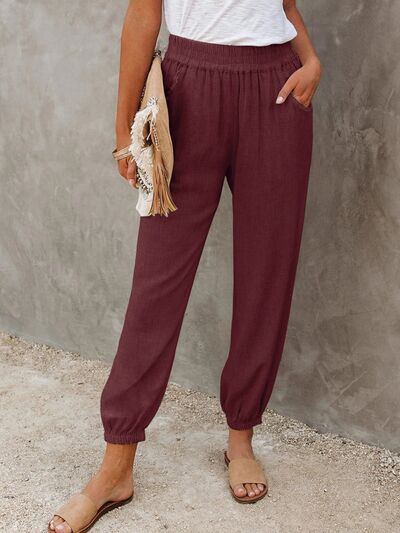 High Waisted Cropped Pants