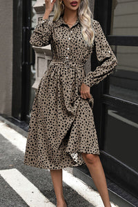 Polka Dot Button Up Dress