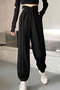 Crisscross Waist Sweatpants