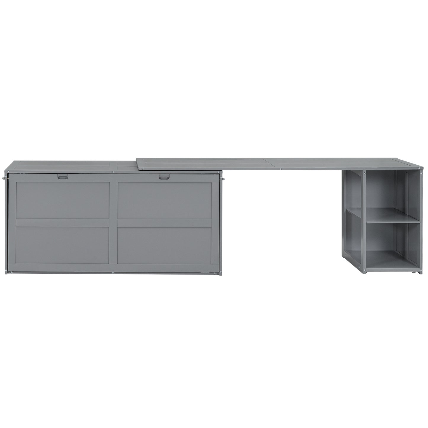 Queen Size Murphy Bed - Gray