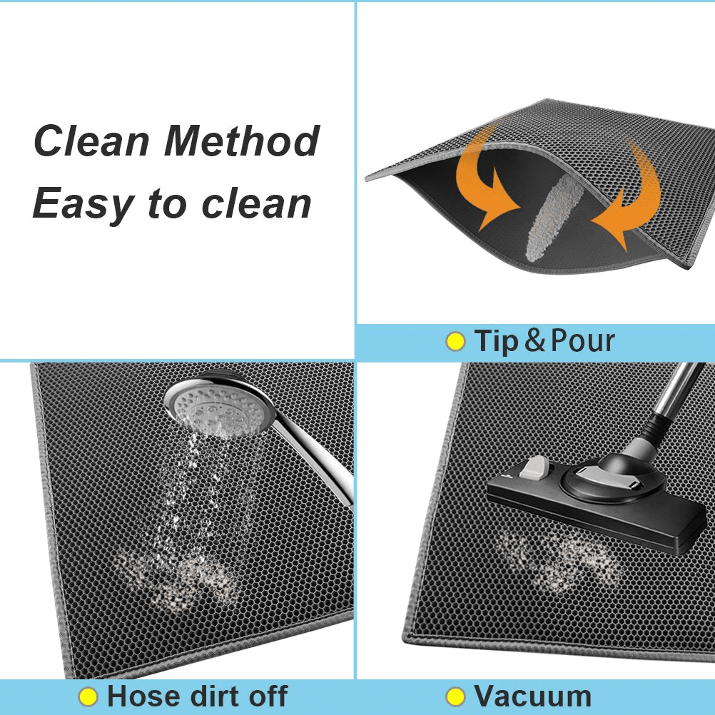 Kitty Cat Litter Mat Trapping Honeycomb Double Layer Design Waterproof