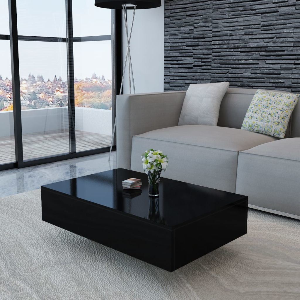 High Gloss Coffee Table - Black