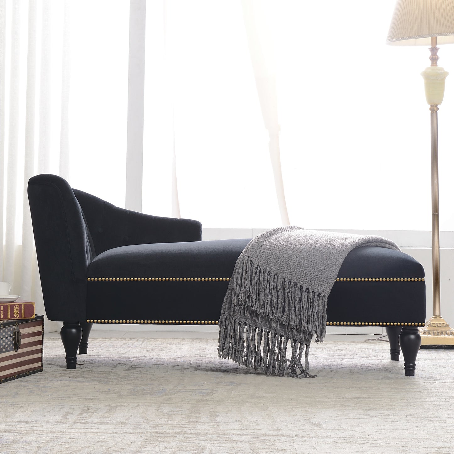 Velvet Chaise Lounge