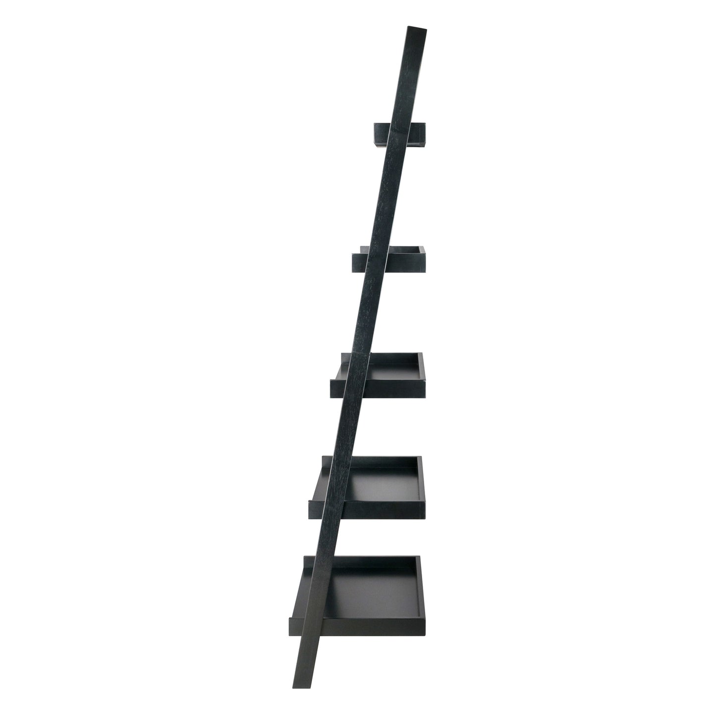 5-Tier Leaning Shelf - Black