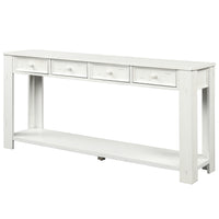 Console Table for Entryway Hallway Sofa Table with Storage Drawers and Bottom Shelf