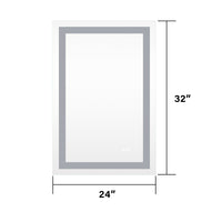 Frameless Rectangular LED Bathroom Mirror