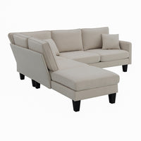 90" Modern Sectional Sofa with Chaise Lounge