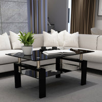 Black Glass Coffee Table