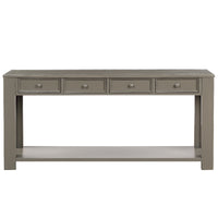 Console Table for Entryway Hallway Sofa Table with Storage Drawers and Bottom Shelf