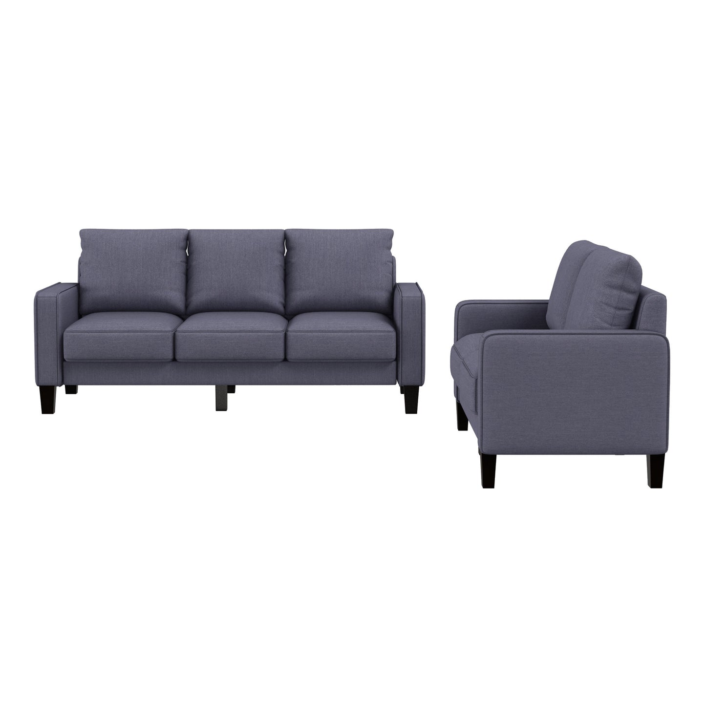 Modern Loveseat and Sofa Set