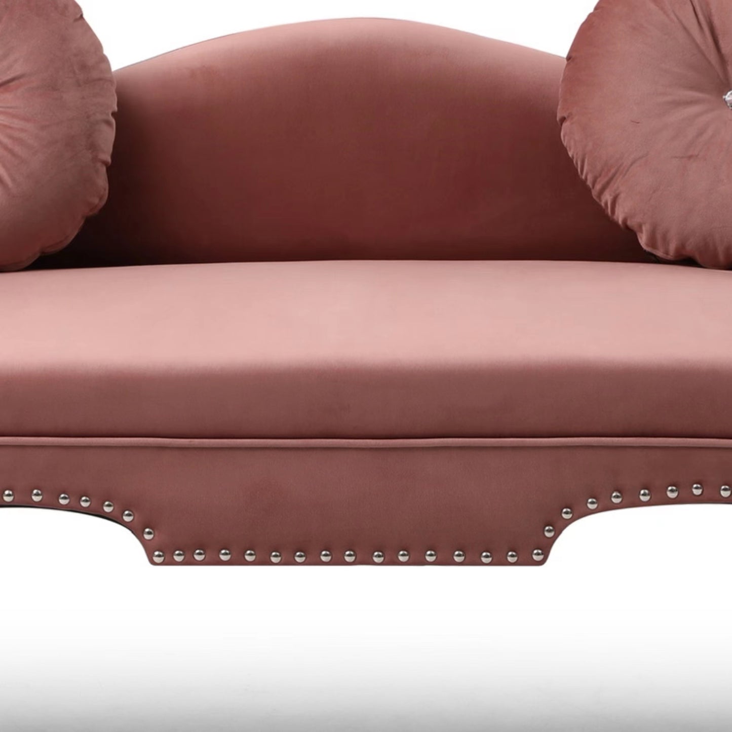 Velvet Upholstered Loveseat