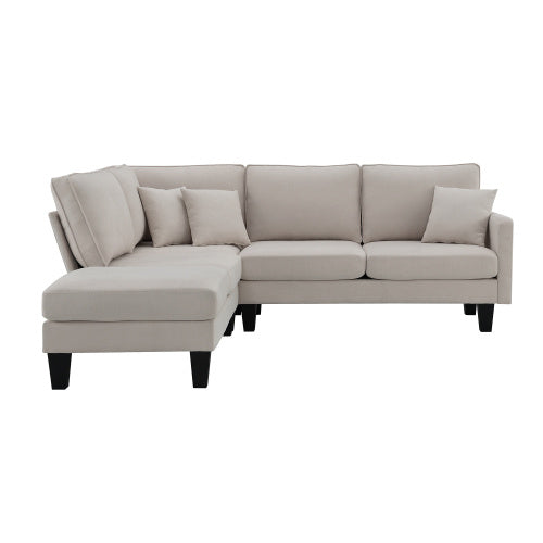 90" Modern Sectional Sofa with Chaise Lounge