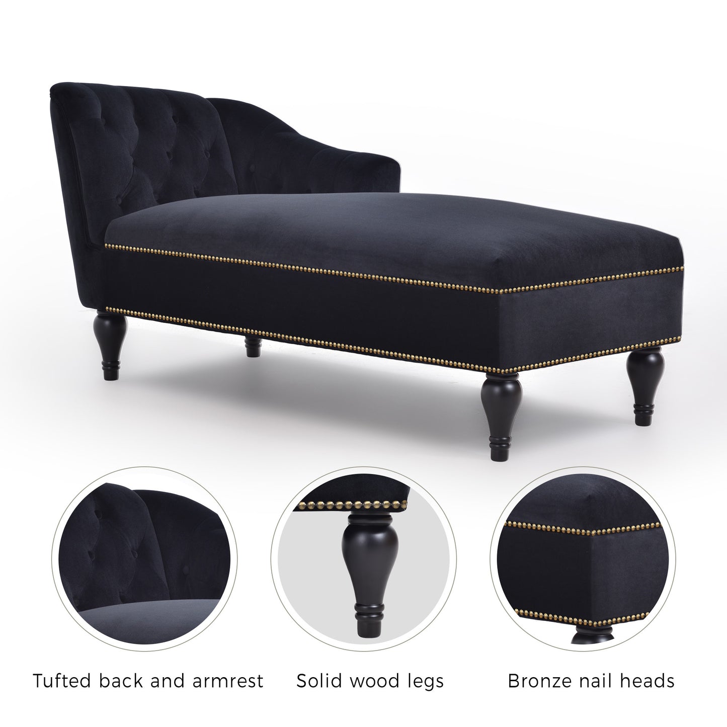 Velvet Chaise Lounge