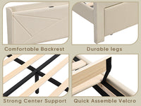 Bed Frame With Charge Ports and Storage - Queen