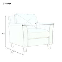 Tufted Sofa, Loveseat and Chair Set