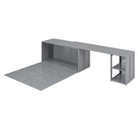 Queen Size Murphy Bed - Gray