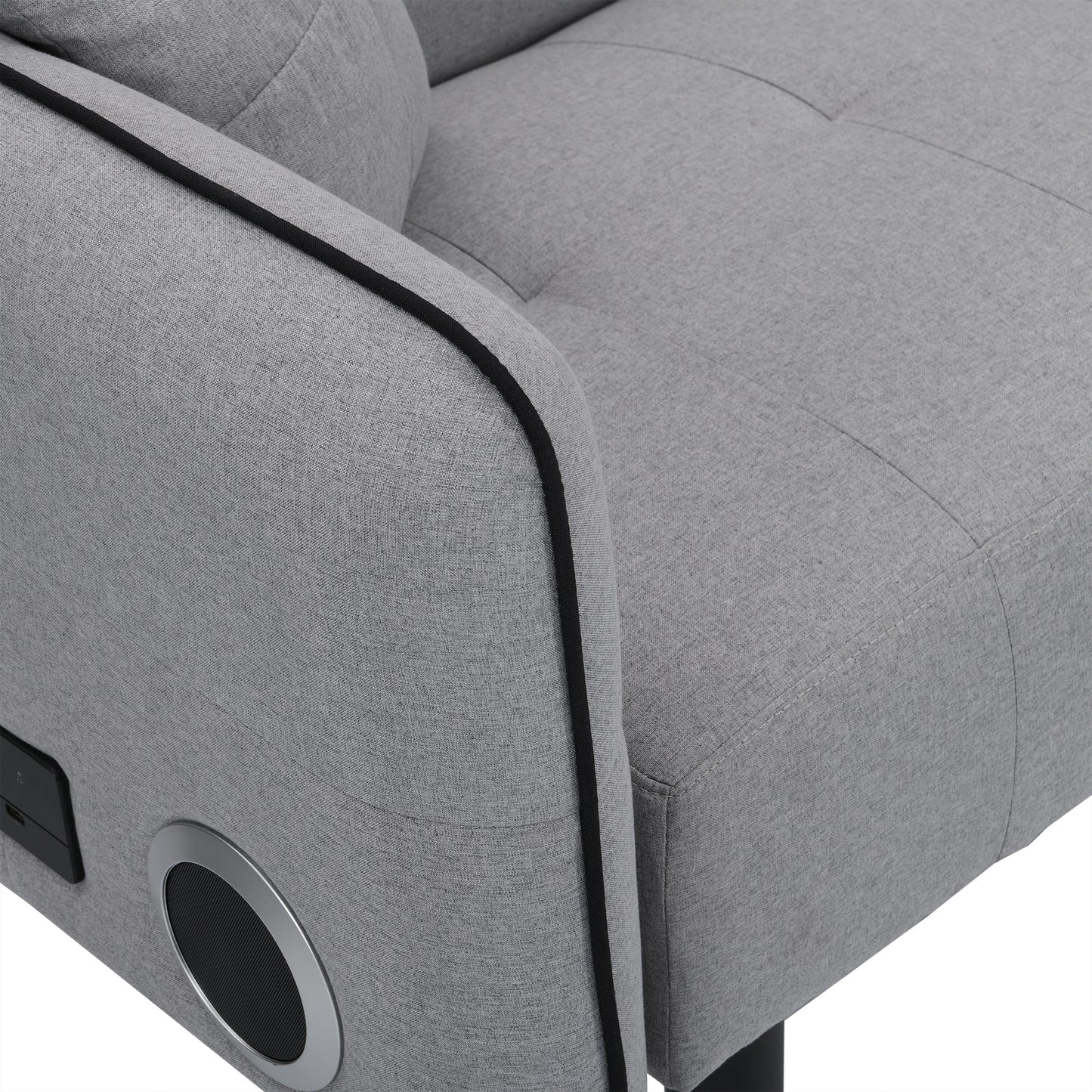 Sofa Bed with Built-In Stereo