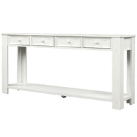 Console Table for Entryway Hallway Sofa Table with Storage Drawers and Bottom Shelf