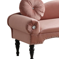 Velvet Upholstered Loveseat