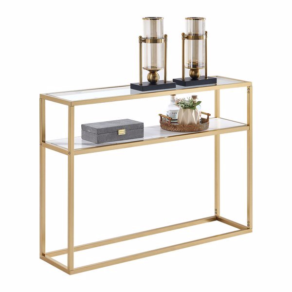 Gold Console Table