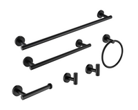 Stainless Steel Bathroom Towel Rack Set - 6 pack