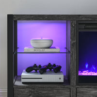 Electric Fireplace TV Stand With Colorful LED Lights