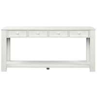 Console Table for Entryway Hallway Sofa Table with Storage Drawers and Bottom Shelf