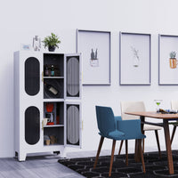 Metal Storage Cabinet with 3 Adjustable Shelves