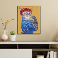 Rosie the Feline Framed Wall Art