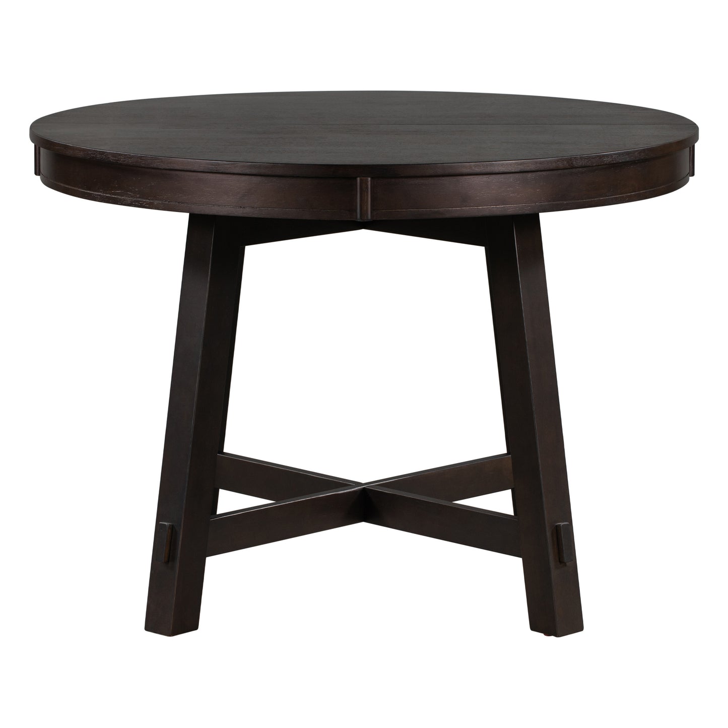 Round Dining Table with 16" Leaf - Farmhouse Style