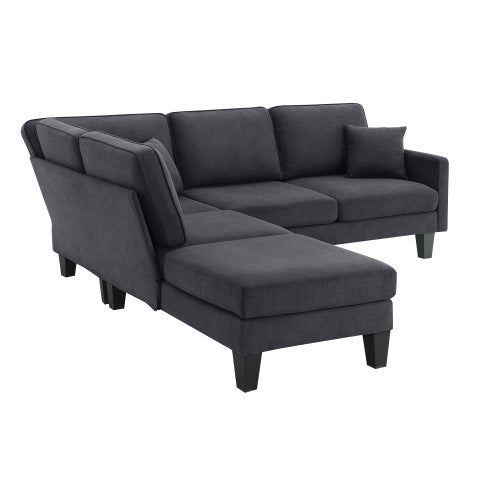 90" Modern Sectional Sofa with Chaise Lounge