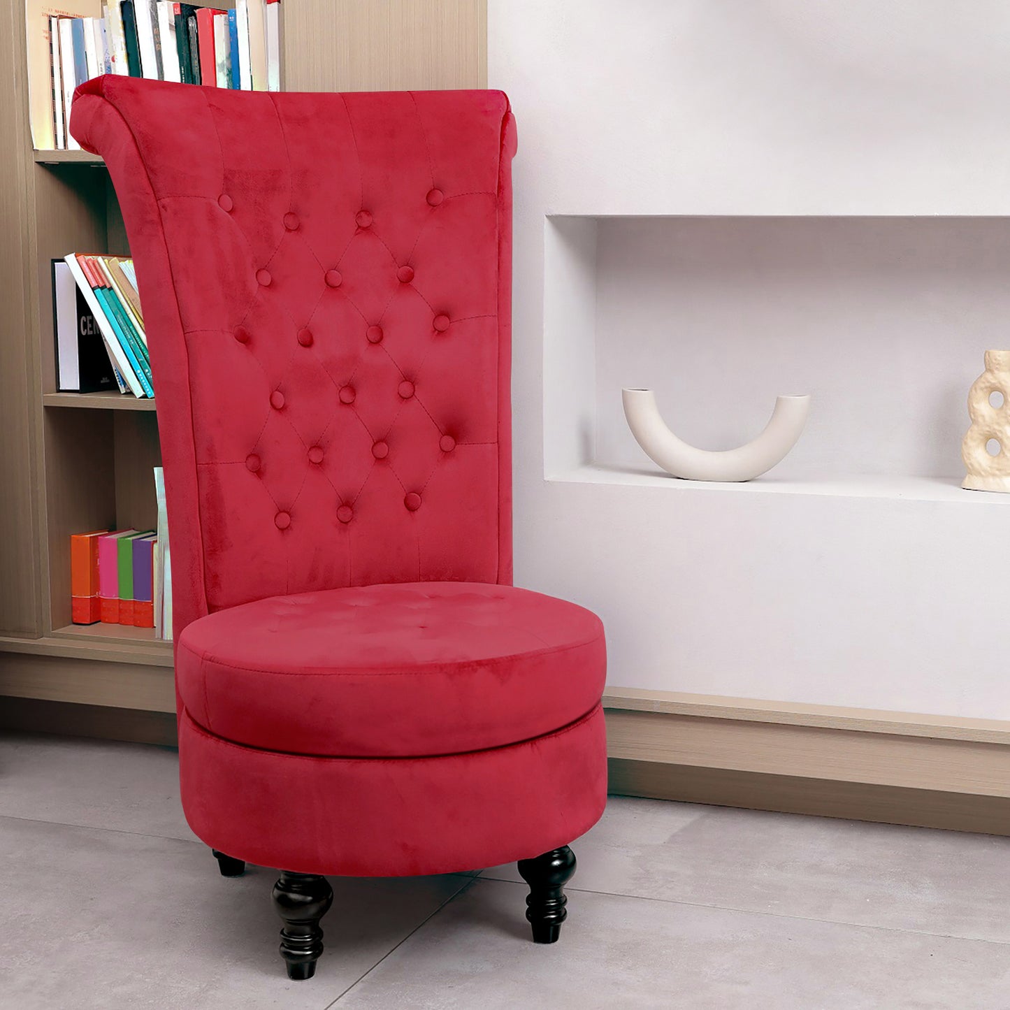 Velvet High Back Chair