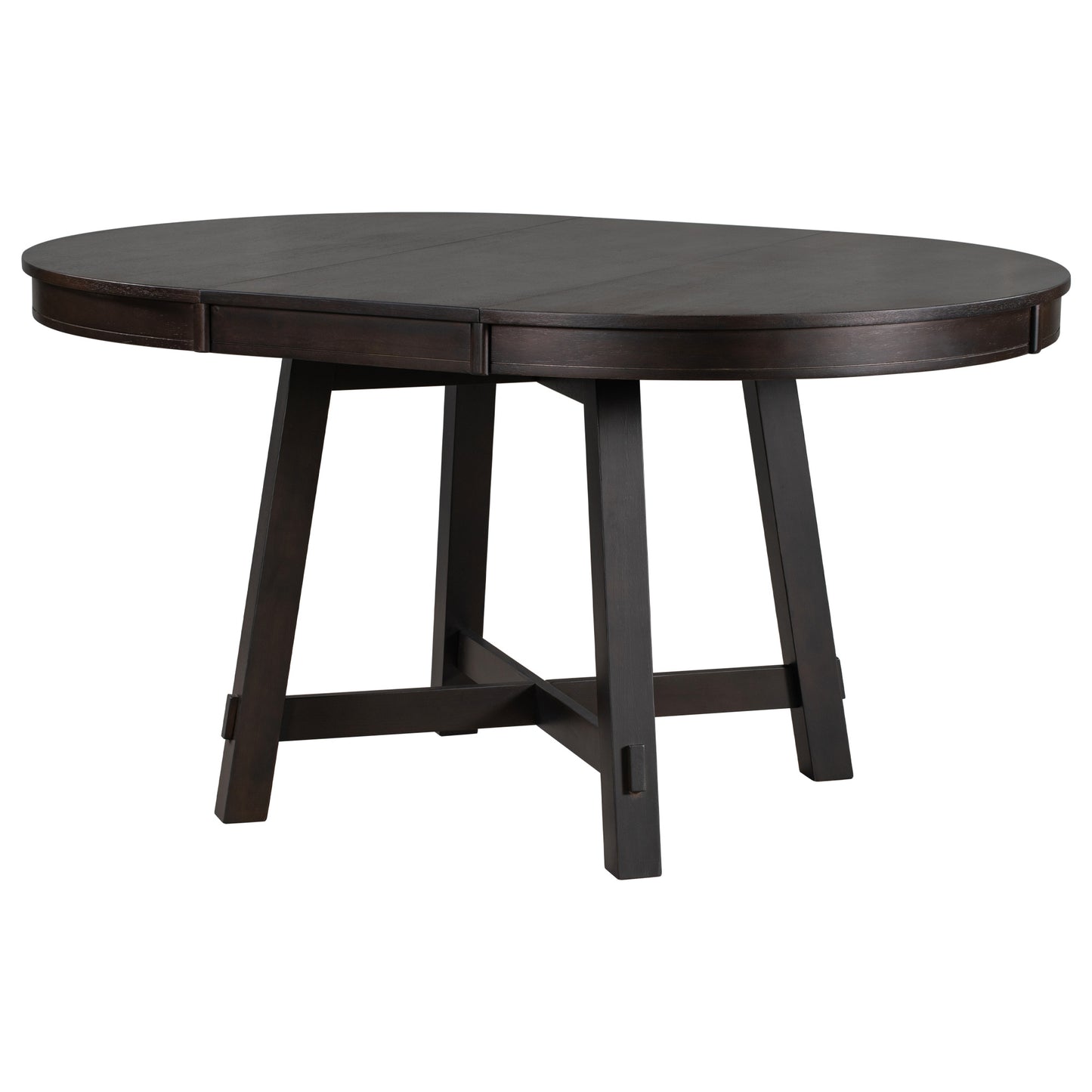 Round Dining Table with 16" Leaf - Farmhouse Style