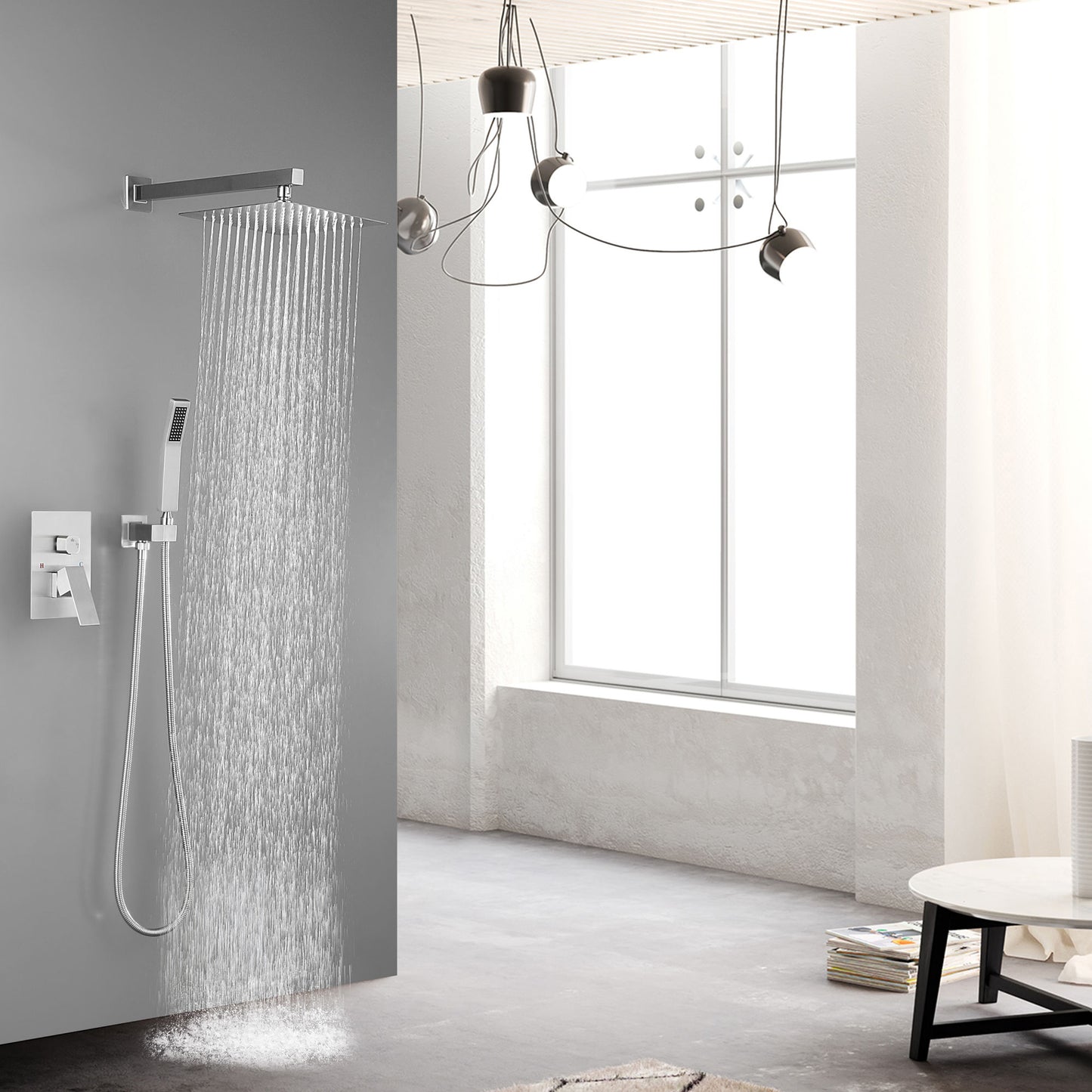 Thermostatic Shower Head - Silver