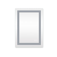 Frameless Rectangular LED Bathroom Mirror