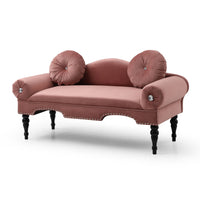 Velvet Upholstered Loveseat