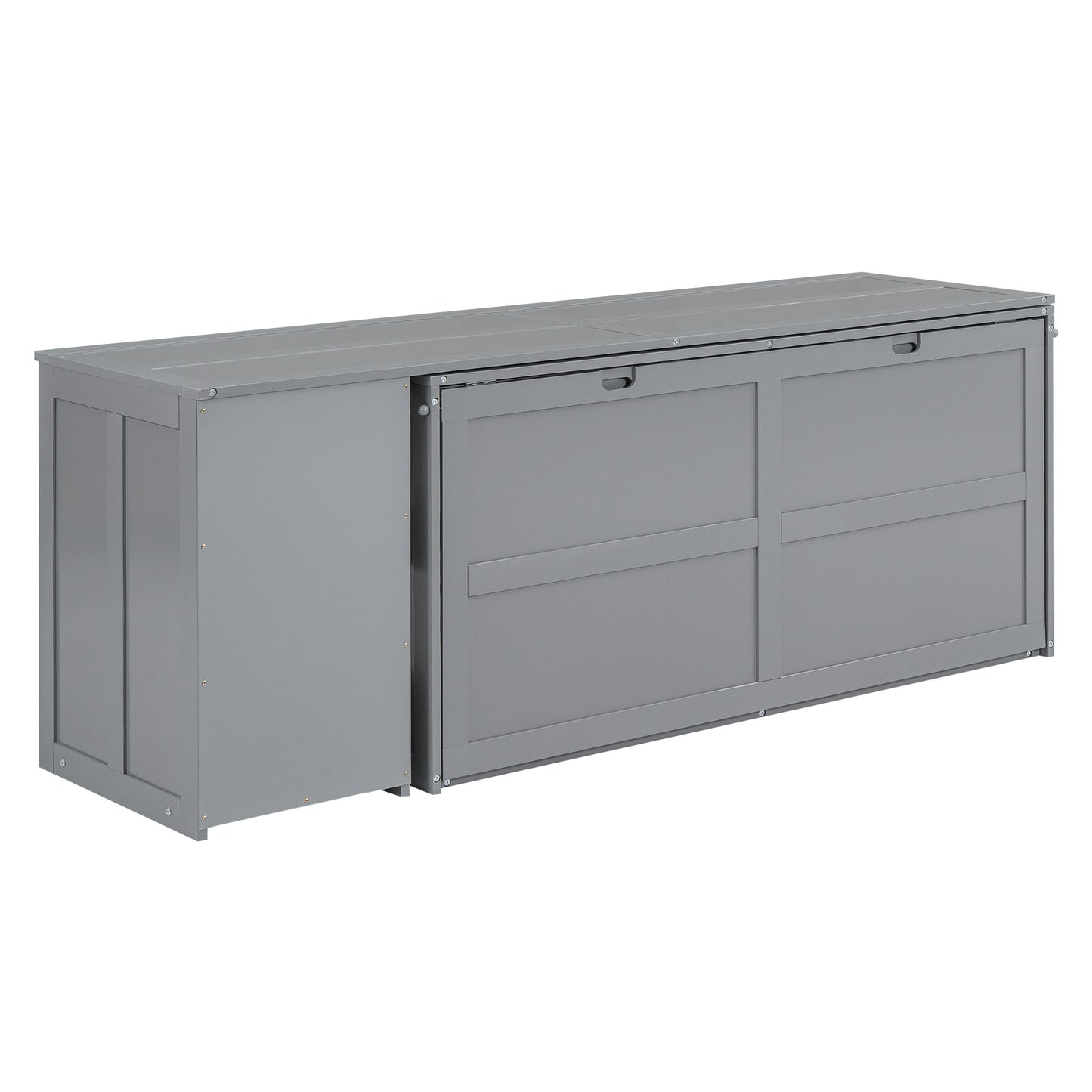 Queen Size Murphy Bed - Gray