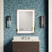 Frameless Rectangular LED Bathroom Mirror