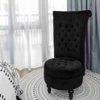 Velvet High Back Chair