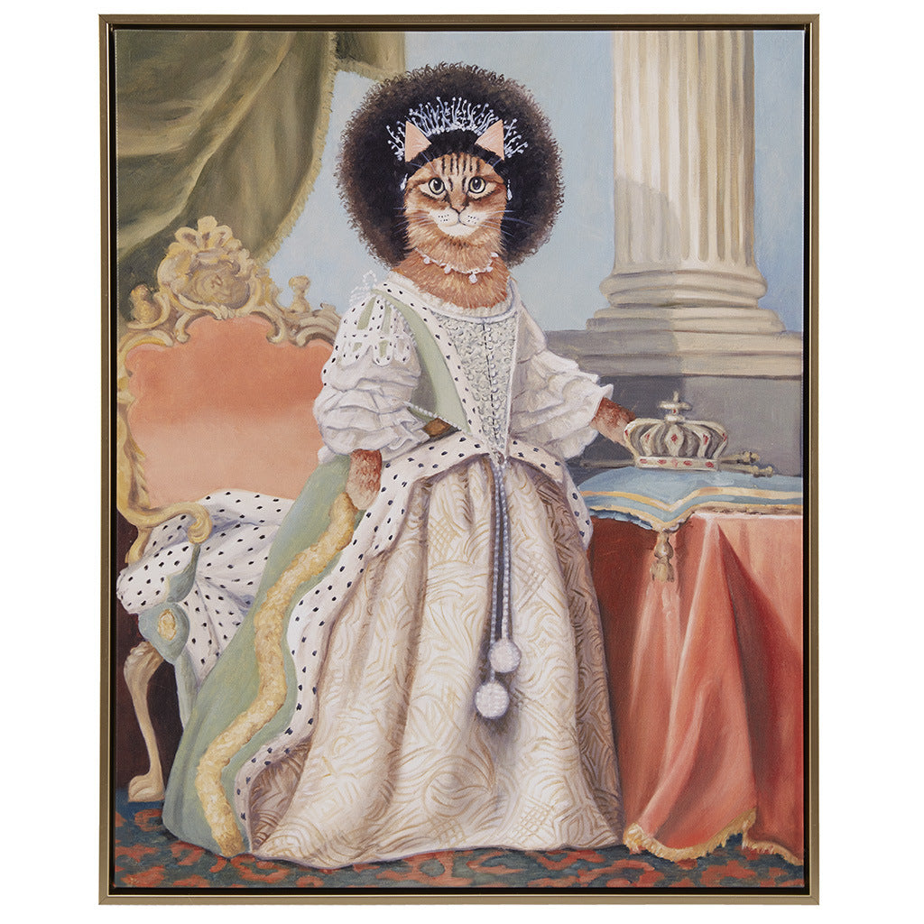 Kitty Queen Charlotte Framed Canvas