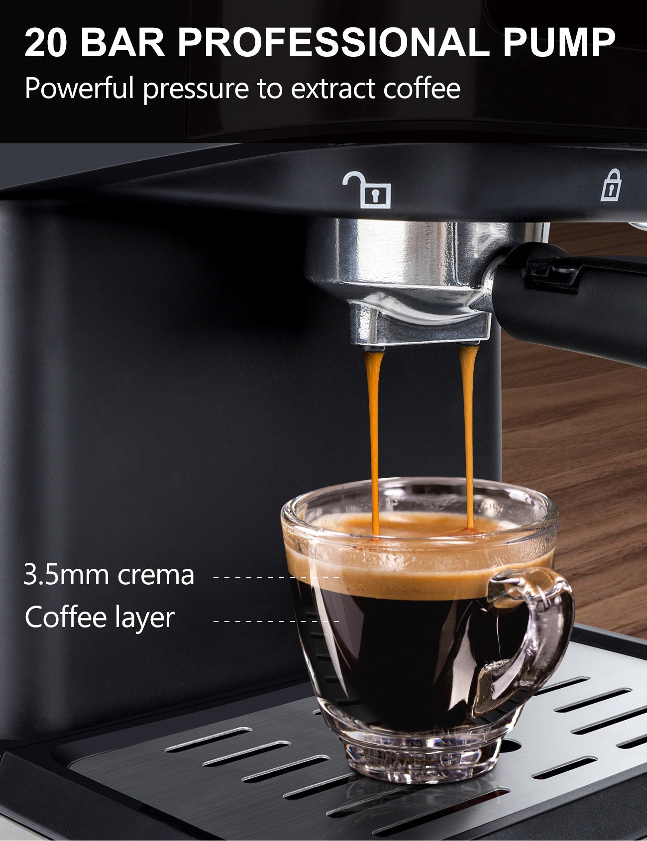 Espresso Machine with Milk Frother