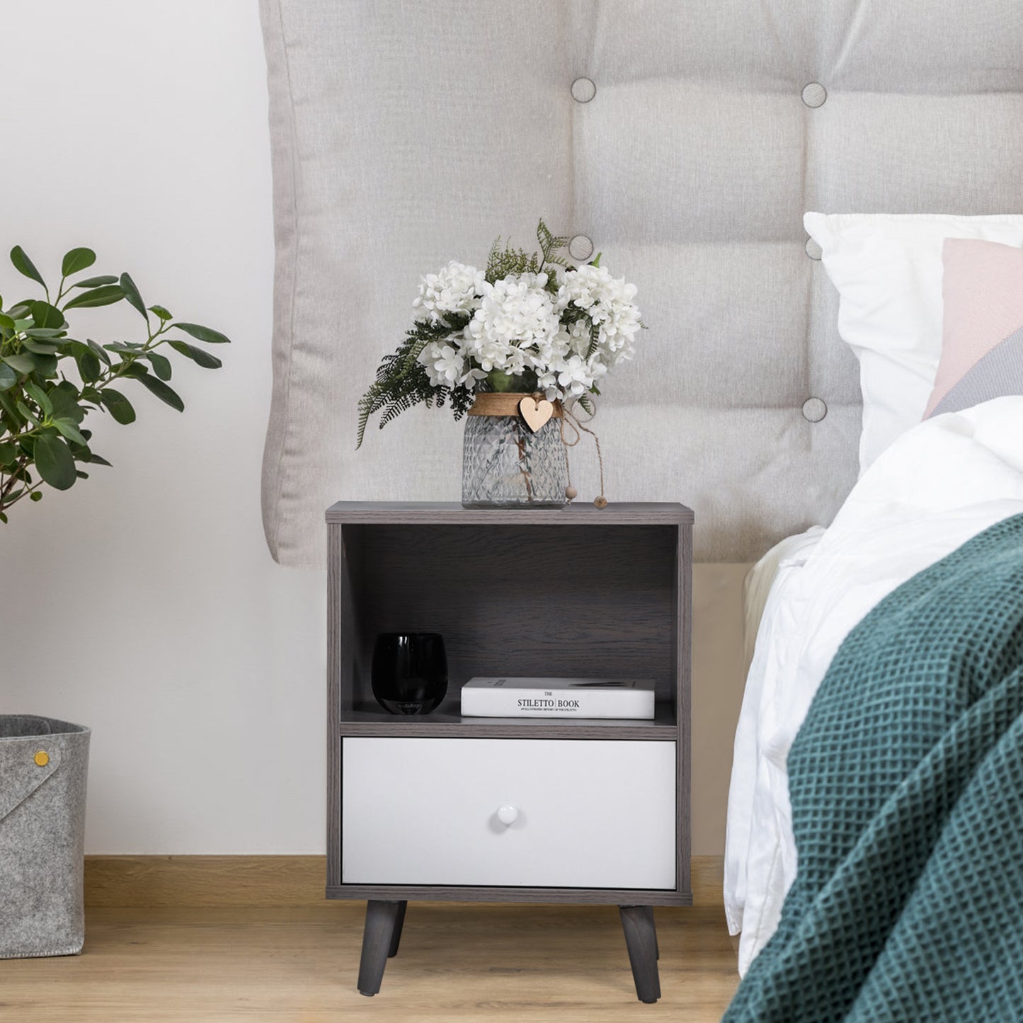 Mid-Century Bedside Tables - Set of 2