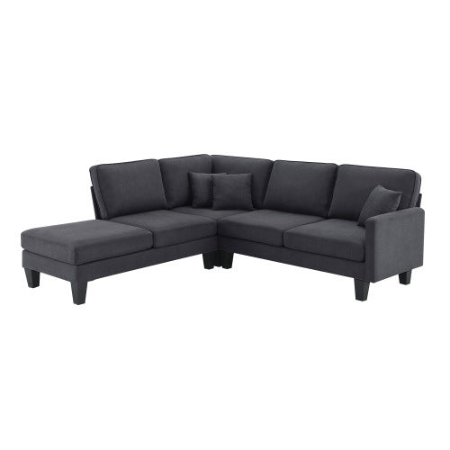 90" Modern Sectional Sofa with Chaise Lounge